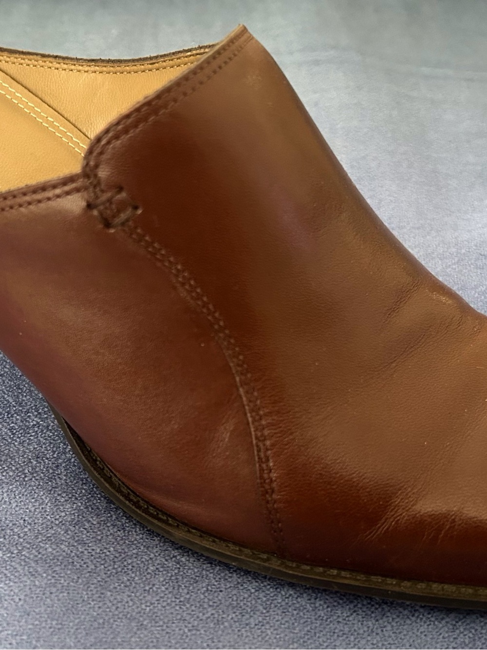 Naturalizer, Brown Leather Mule - 8.5W - Picture 3 of 7